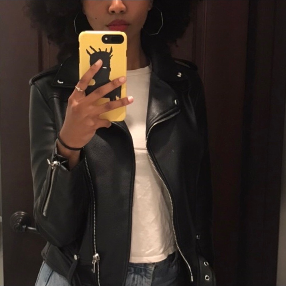 Zara leather jacket